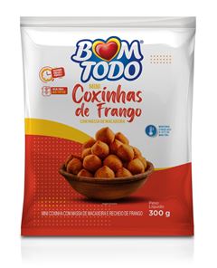 MINI COXINHA DE FRANGO BOM TODO CONG PC 300G CX 4,8 KG